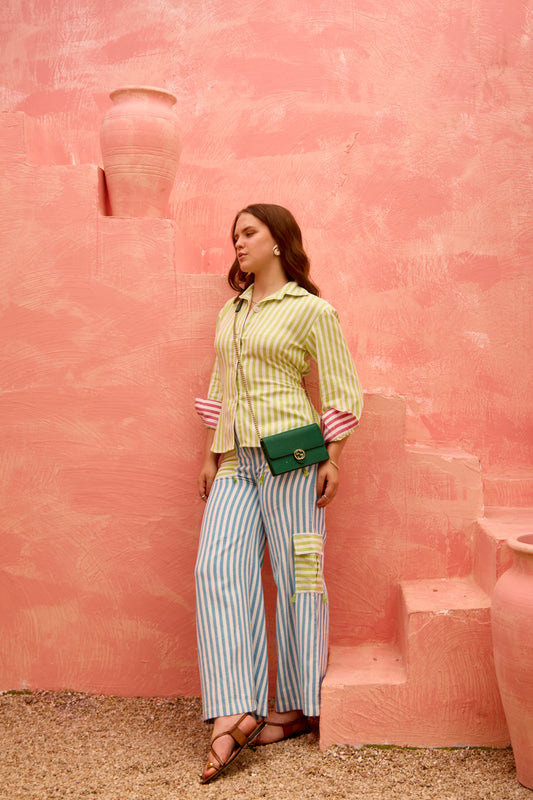 Iria- Green - Corset - The Back Shirt