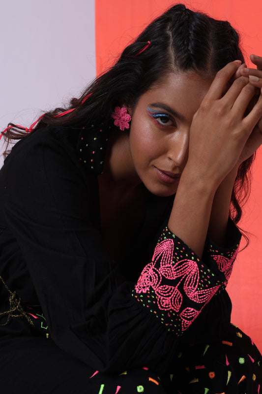 Silk & Cologne - The Embellished Wrap Top