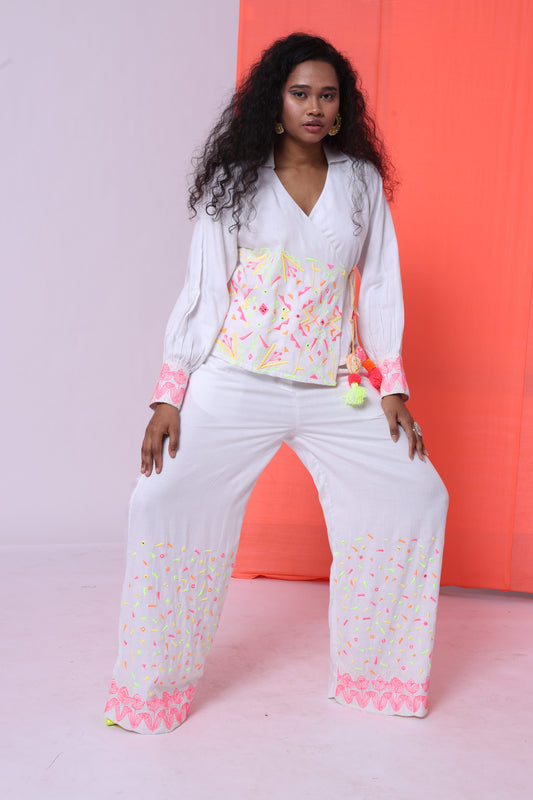 Silk & Cologne - The Wrap Top Set