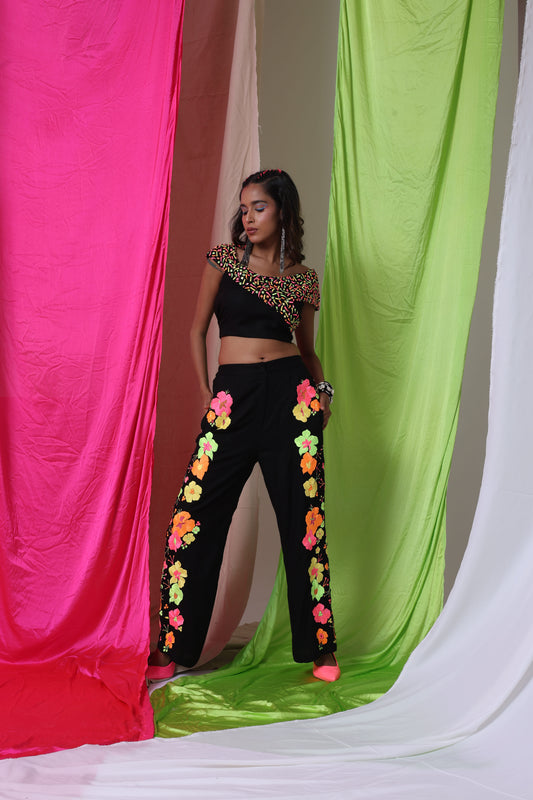 Dusk Till Dawn - The Draped Top & Trousers Set