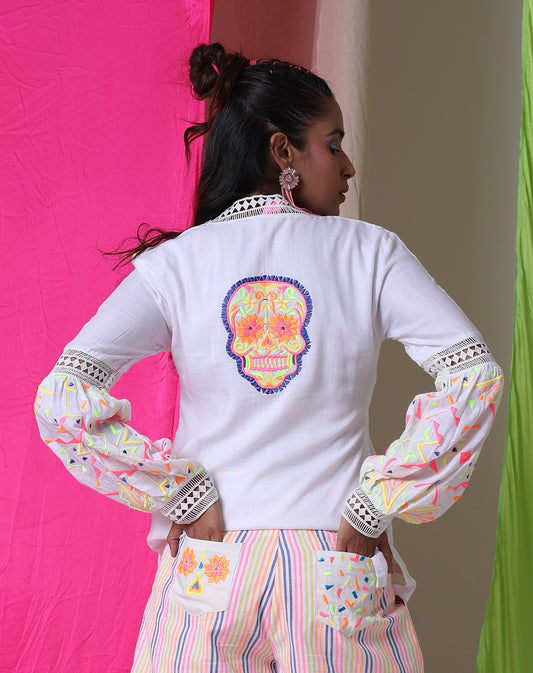 Goin' Psycho - The Embroidered Top