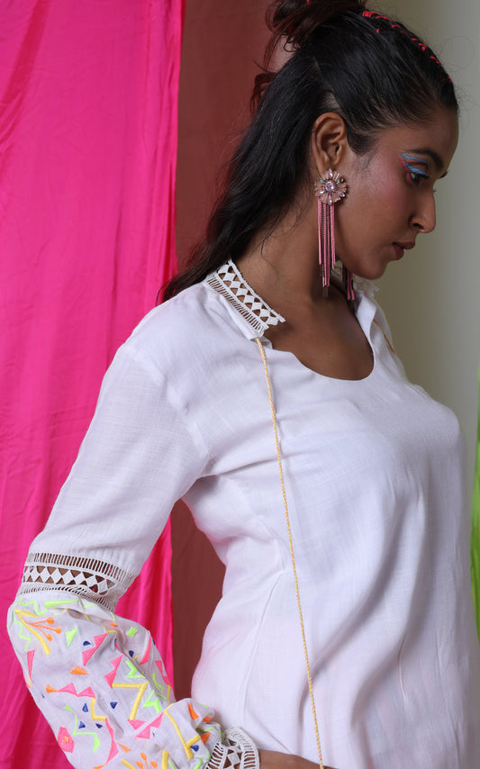 Goin' Psycho - The Embroidered Top