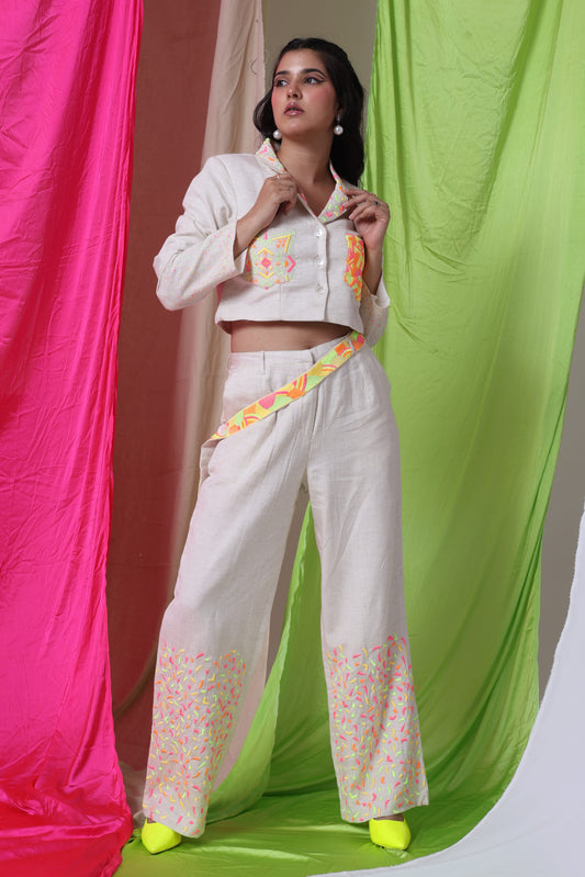 Watermelon Sugar - The Woven Striped Trousers