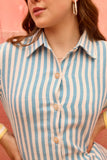 Iria - Blue - Corset - The Back Shirt