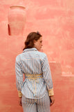 Iria - Blue - Corset - The Back Shirt