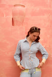 Iria - Blue - Corset - The Back Shirt