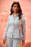 Tela - Blue - The Side Tieable Shirt