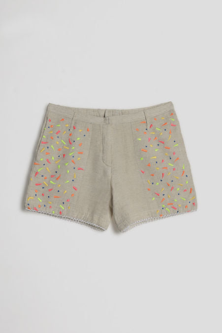 SPRINKLE SHORTS - SNOW CHILD - IVORY ECRU