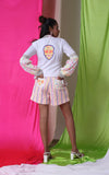 Goin' Psycho - The Skull Embroidered Shorts Set