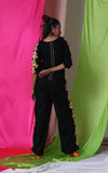 ADORNED TROUSERS SET - MORE THAN THIS - MIDNIGHT BLACK